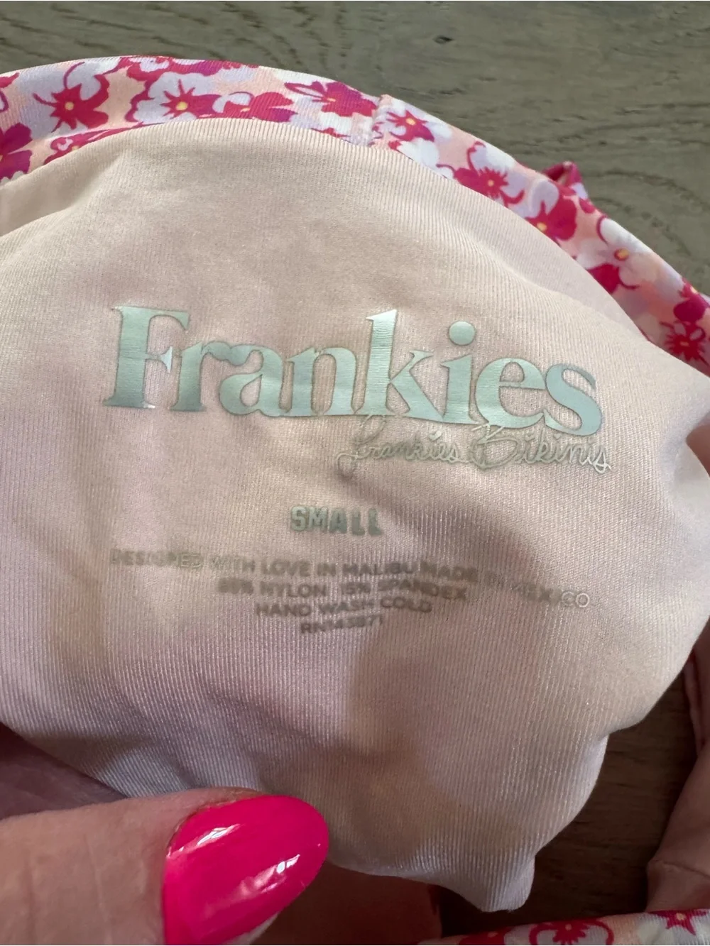 Frankie’s bikini set - Brazilian cut size small Adjustable straps
